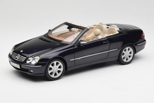 B66962174 Mercedes CLK 500 Cabrio Dark Blue Metallic Kyosho 1/18