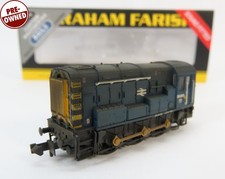 N Gauge Farish 371-015FSF DCC SOUND Class 08 895 BR Blue Shunter Loco Weathered