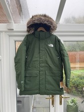 Brand New The North Face Men’s McMurdo Parka Jacket Pine Needle Size L RRP £450