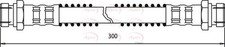 APEC Rear Right Brake Hose for Hyundai Atoz G4HC 1.0 February 2000 to March 2003