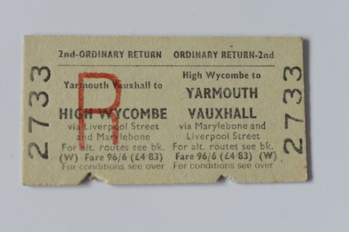 British railway ticket - railway,