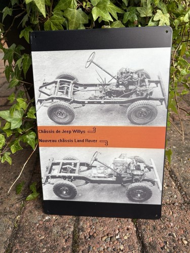Wileys landrover steel sign - wileys,
