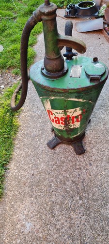Vintage 1920 30s gear oil - 1920/30s, pump