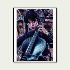 Wednesday Addams art 11x14"