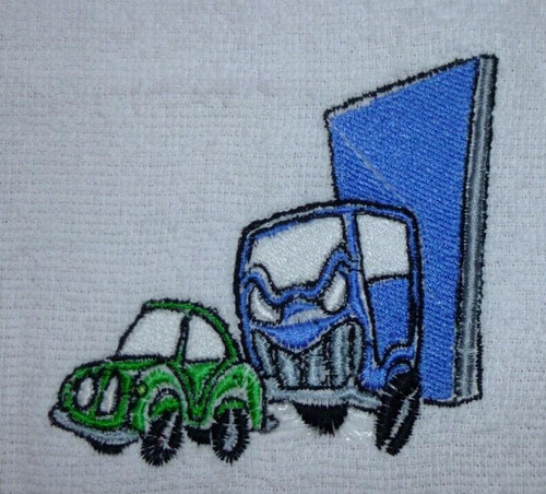 Cartoon angry truck - cartoon,