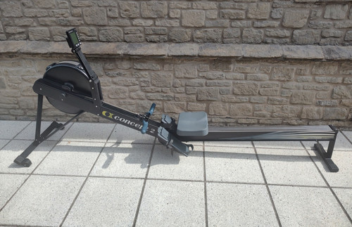 Concept2 rower with - d),