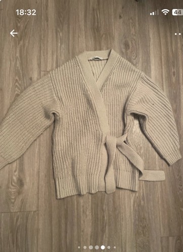 Zara oatmeal wrap cardigan - zara,