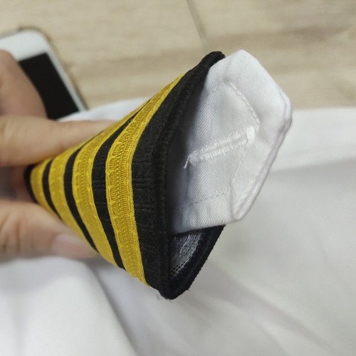 2pcs captain uniform epaulets - 2pcs,