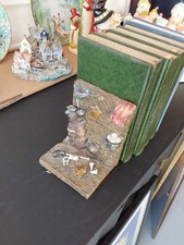 Vintage Resin Golfing Bookends