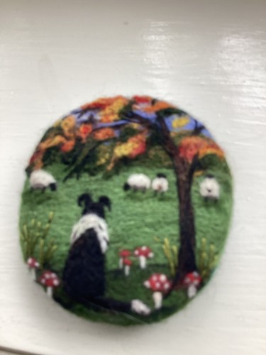 Needle felt brooch the - felt,