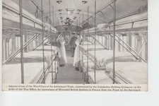 WW1 Interior of Ambulance railway carriage built by Caledonian Railway