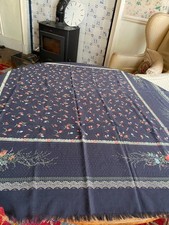 Vintage Liberty Black All Wool Fringed Scarf/Shawl 136 x 136 cms