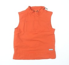 Frequency Women’s Orange Sleeveless High Neck Tank Top Size 10