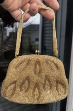 Vintage Gold Beaded Evening