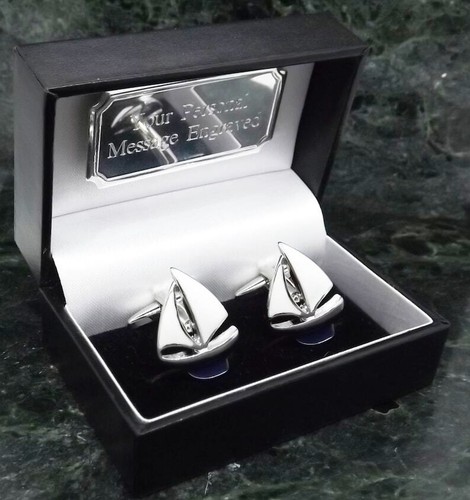 Sailing boat cufflinks - sailing,