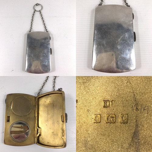Antique solid silver - silver, compact