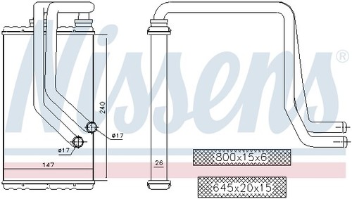 Heat exchanger interior - heat,