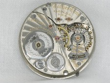 VINTAGE 16S ELGIN GR 374 FATHER TIME RAILROAD 21 JEWEL WATCH MOVEMENT & DIAL