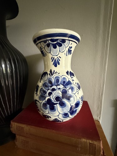 Vintage delft blue - vintage, floral