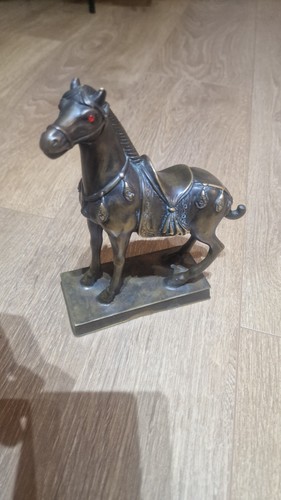 Small chinese bronze horse - bronze,