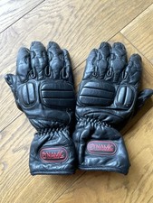 Dynamic Leathers Women’s Motorcycle Gloves, Black Leather, Size Small, Used