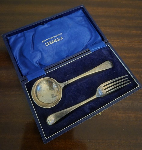 Vintage silver plated - silver‑plated, spoon
