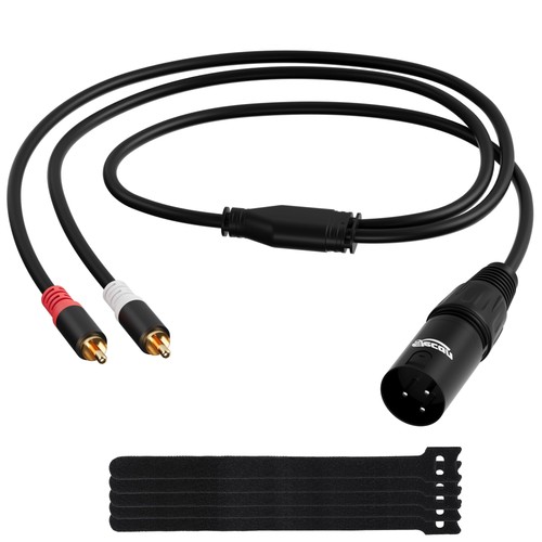 Pin xlr rca y splitter - 2,