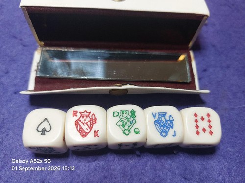 Poker dice set lovely - dice, a