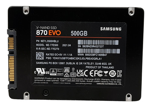 Samsung 870 evo 77e500 - samsung,