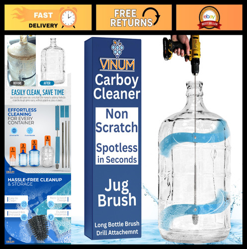 Long bottle brush cleaner - 27",