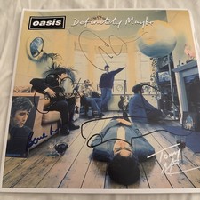 Oasis Signed Vinyl ,definitely