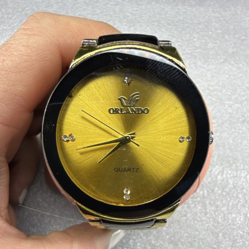 Orlando quartz wristwatch gold - wristwatch,