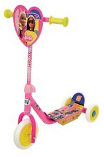 Girls Barbie Deluxe 3 Wheel Tri-Scooter Outdoor Push Toy Age 3+