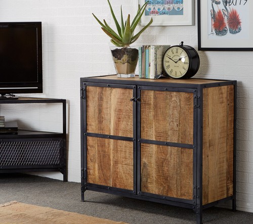 Industrial cycled wood and - up,