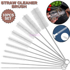 10Pcs/SET Cleaner Bottle Tube Pipe Small Long Cleaning Brushes Nylon Straw Brush