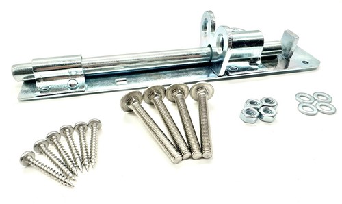 Garden gate bolt - 8", with