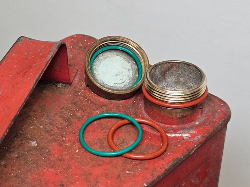 Old petrol fuel can - old,