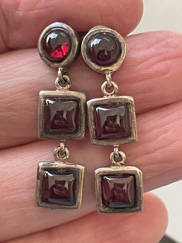 Vintage sterling silver - vintage, garnet
