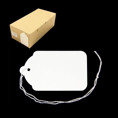 1000 white strung tickets - white, 70