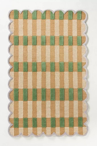 Vintage wool plaid green - wool,