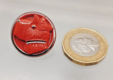 Vintage Art Deco Red & Silver