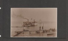Postcard-Vintage c1920's-Floating Bridge Ferry, Sandbanks-Poole-see 2 pics
