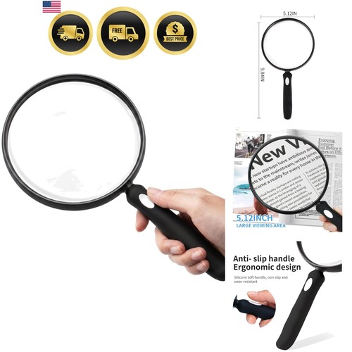10x large magnifying glass for - 10x,