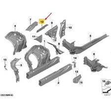 BMW 5 G60 Front Left Support