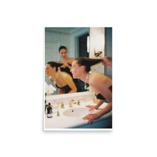 Bathroom Vanity Poster Old Money Mirror Wall Art Luxury Photo Print