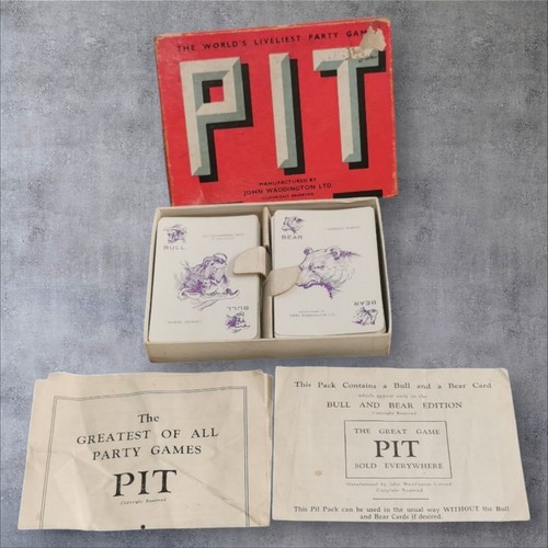Vintage pit playing - playing, card