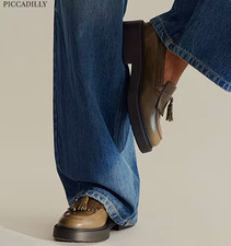 RUSSELL & BROMLEY Piccadilly Fringe Tassel Chunky Loafer 39 UK 6 £295