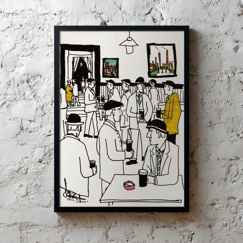 Original painting framed - -,