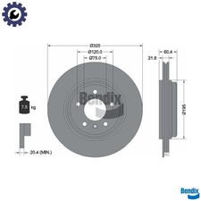 2x BRAKE DISC BDS1389 FOR BMW