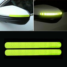 2x Fluorescent Green Reflector